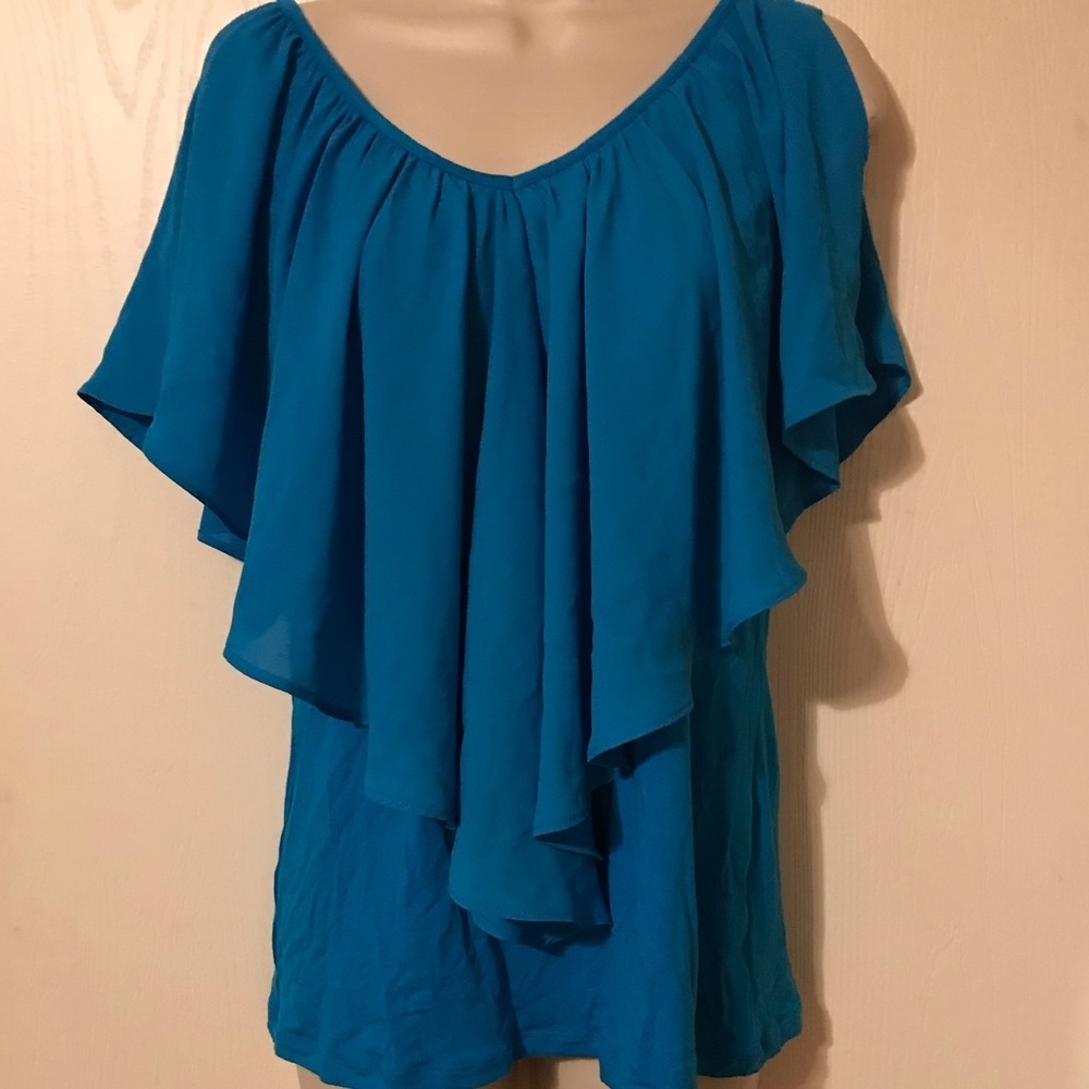 P. Luca Milano Women’s Small Blouse Electric Blue